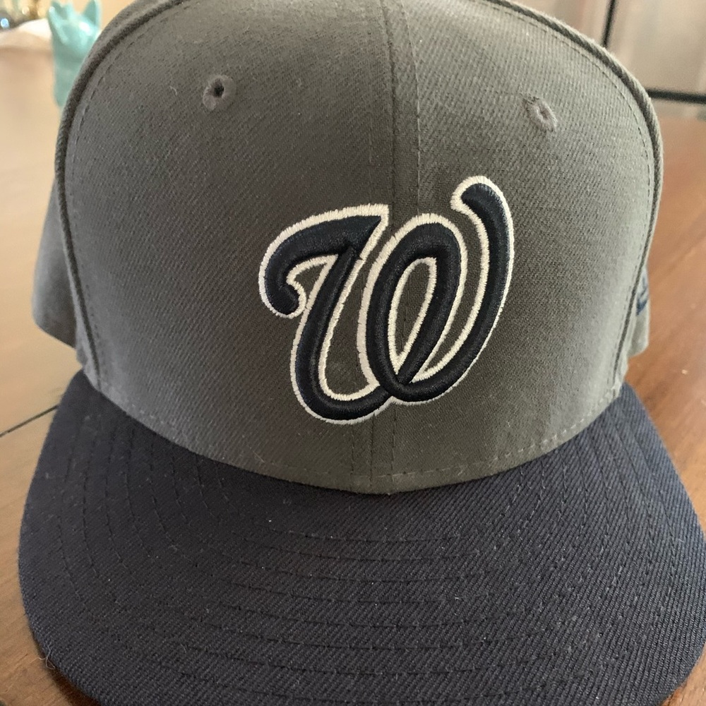 Black & Grey Washington Nationals New Era Hat